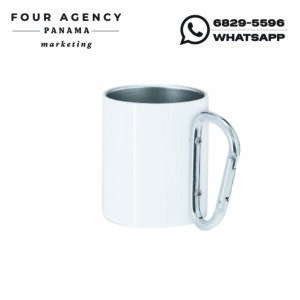 Taza Metálica con Asa Tipo Mosquetón