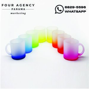 Taza de Vidrio Esmerilado