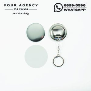 Llavero Sublimable Redondo con Destapador